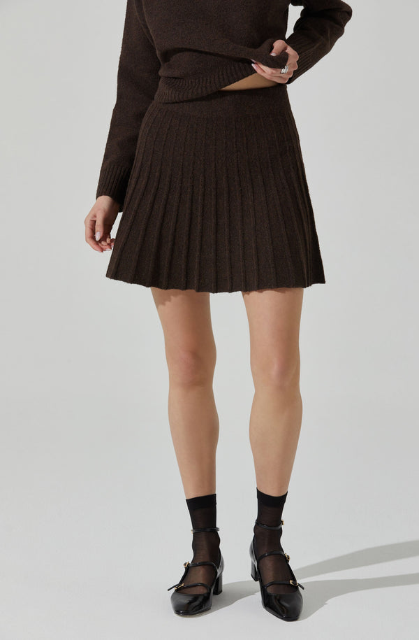 Astr The Label Marceline Pleated Mini Skirt