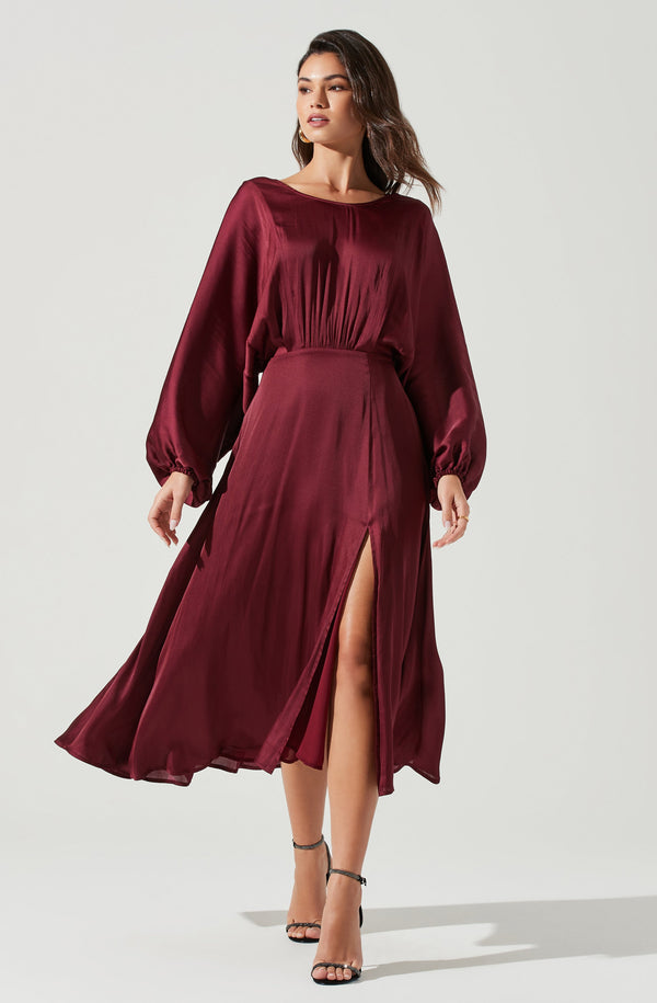 Astr The Label Marin Dolman Sleeve Midi Dress