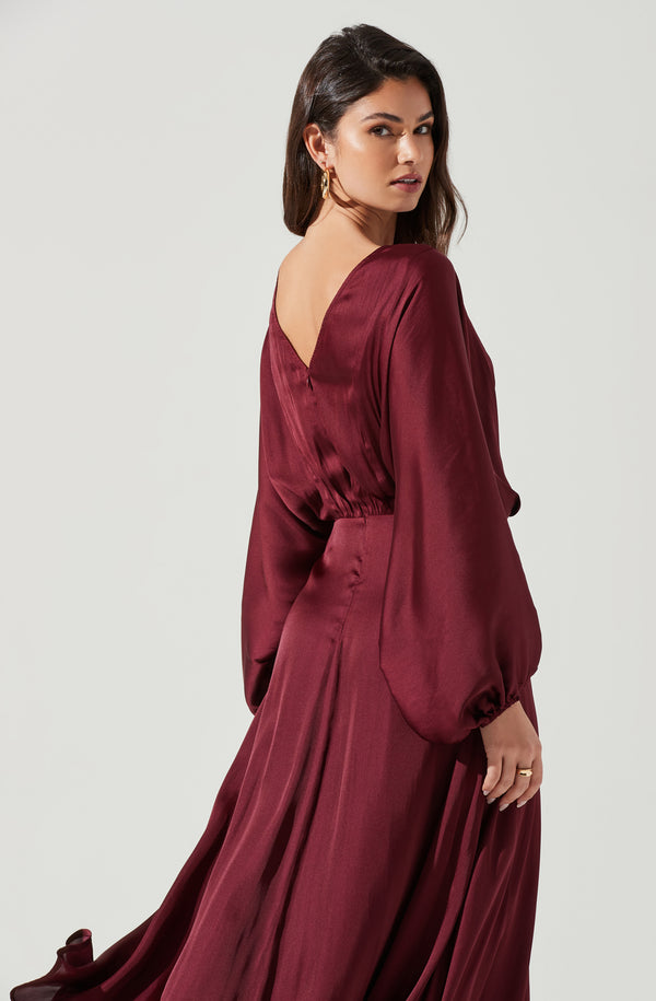 Astr The Label Marin Dolman Sleeve Midi Dress