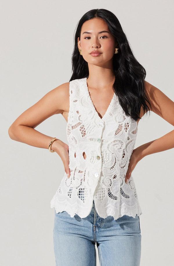 astr the label Meira Crochet Vest