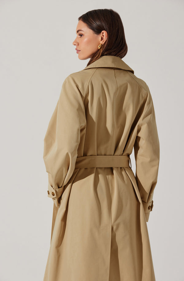 Astr The Label Meryll Belted Trench Coat