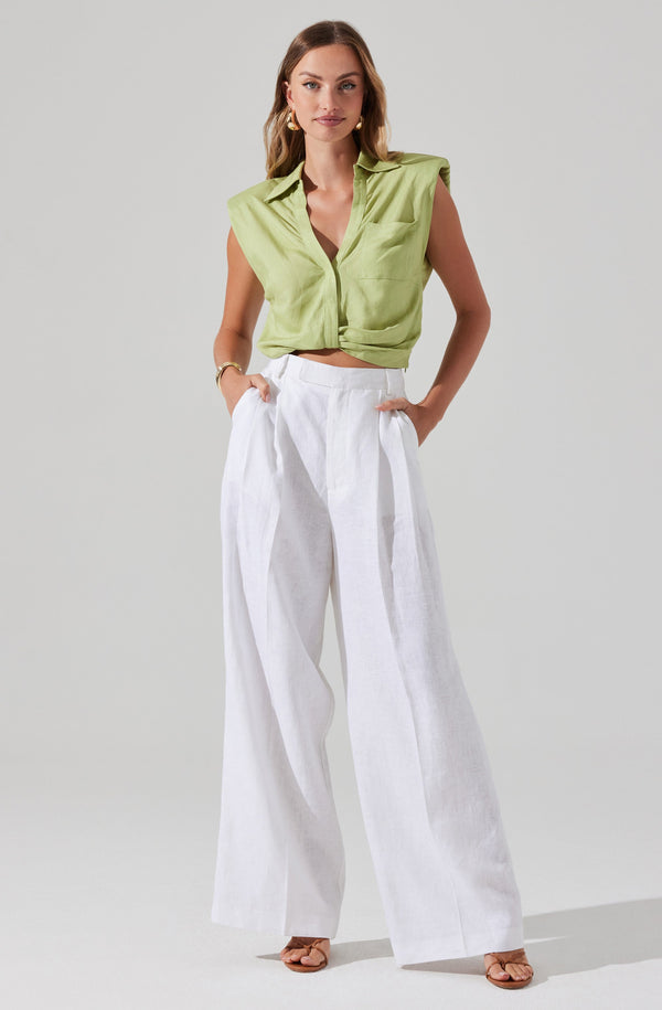 Astr The Label Milani Wide Leg Trouser Pants