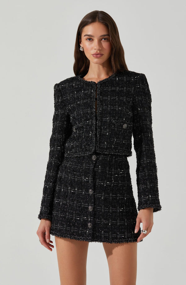 astr the label Milena Boxy Tweed Jacket