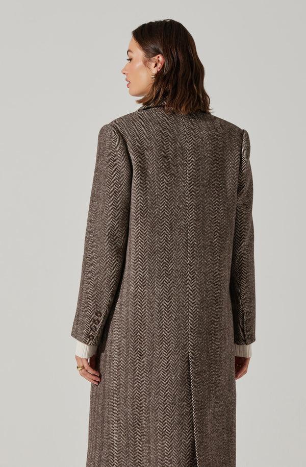 Astr The Label Morana Herringbone Coat