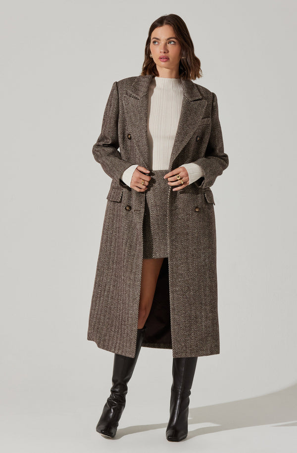 astr the label Morana Herringbone Coat