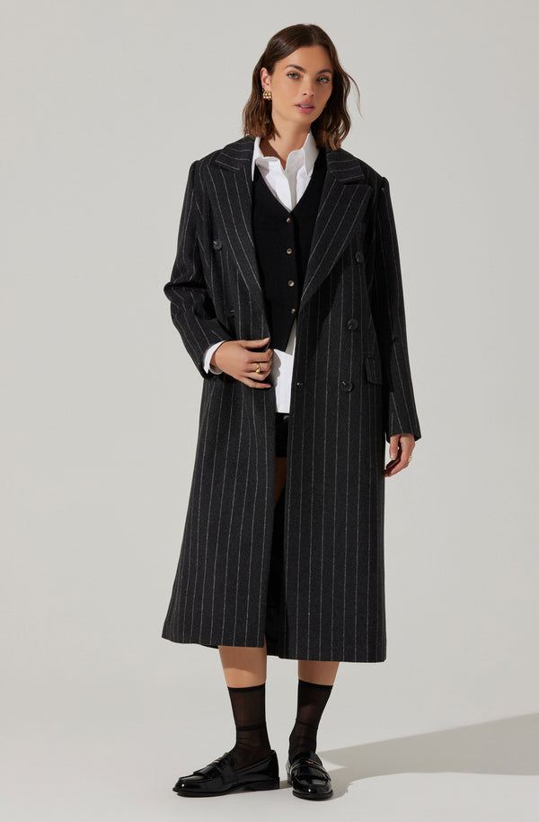 astr the label Morana Pinstripe Tailored Coat