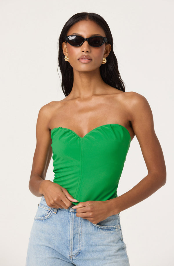 Astr The Label Morganne Strapless Sweetheart Top