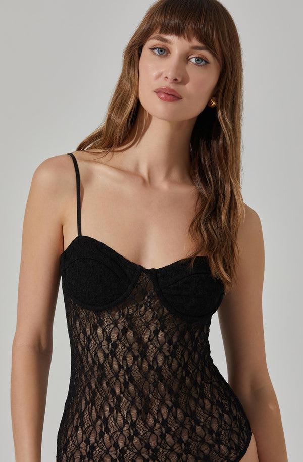Astr The Label Nady Lace Cami Bodysuit