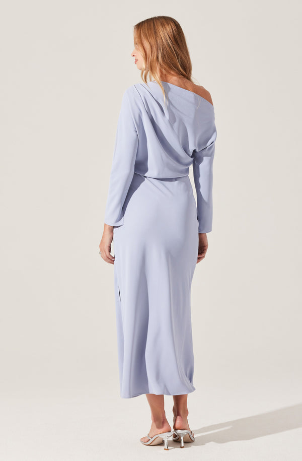 Astr The Label Naida Off Shoulder Midi Dress