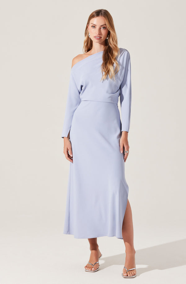 Astr The Label Naida Off Shoulder Midi Dress
