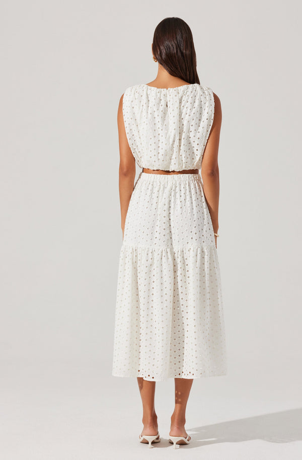 Astr The Label Nalley Eyelet Crop Top