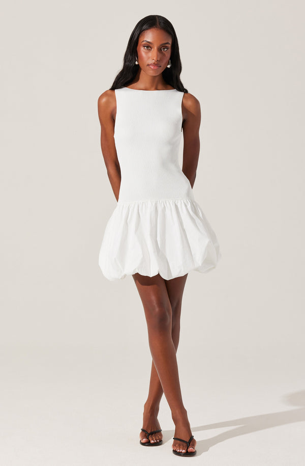 Astr The Label Nettie Bubble Hem Sweater Dress