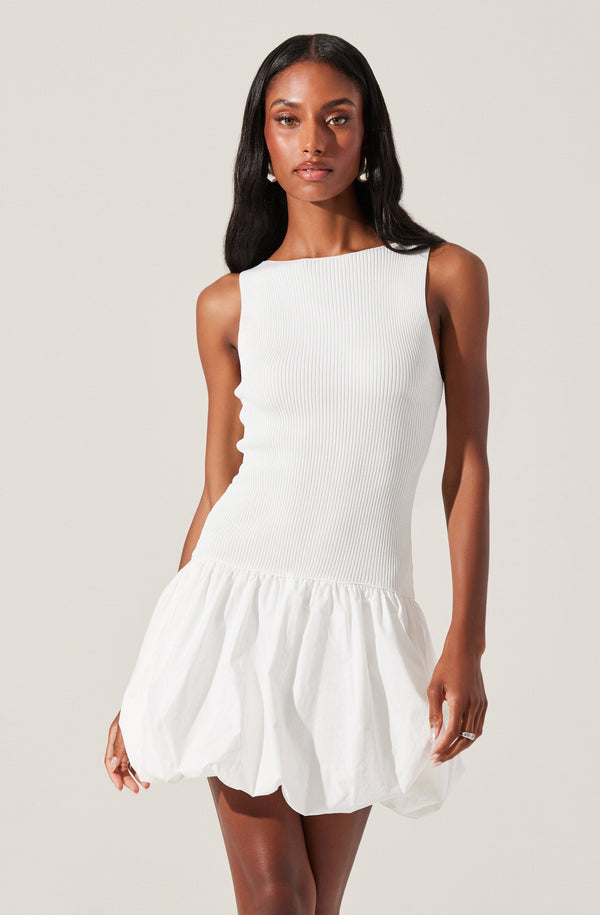 astr the label Nettie Bubble Hem Sweater Dress