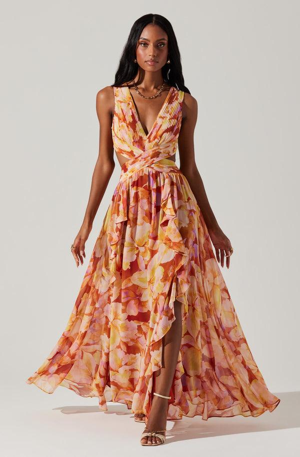 Astr The Label Noya Floral Maxi Dress
