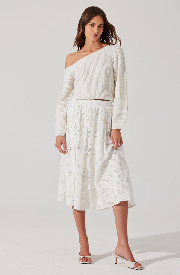 Astr The Label Ottolia Off Shoulder Sweater