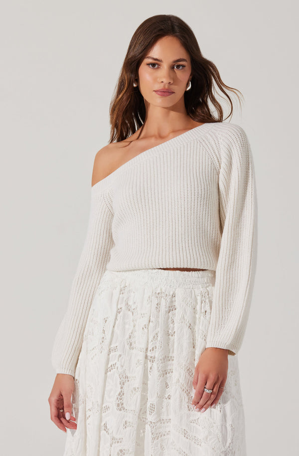 Astr The Label Ottolia Off Shoulder Sweater