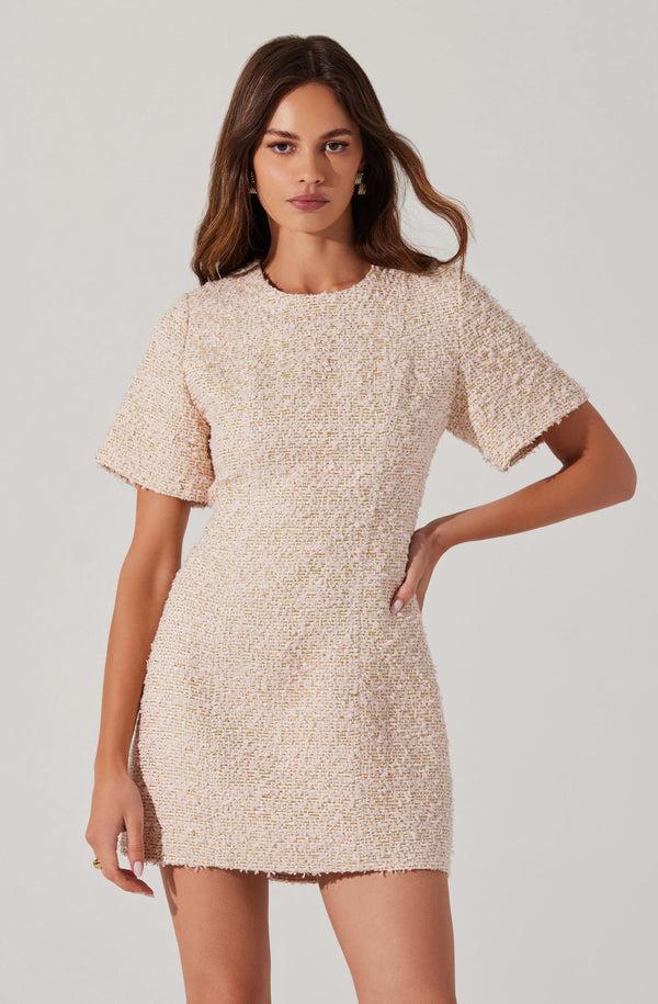 astr the label Portilla Tweed Mini Dress
