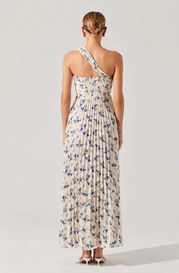 Astr The Label Rasya Pleated Floral Maxi Dress