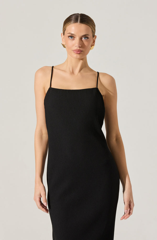 Astr The Label Ribbed Midi Dress & Shrug Set