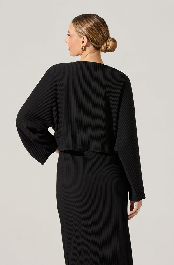 Astr The Label Ribbed Midi Dress & Shrug Set