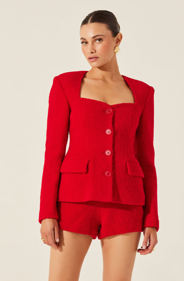 astr the label Rivka Fitted Sweetheart Blazer