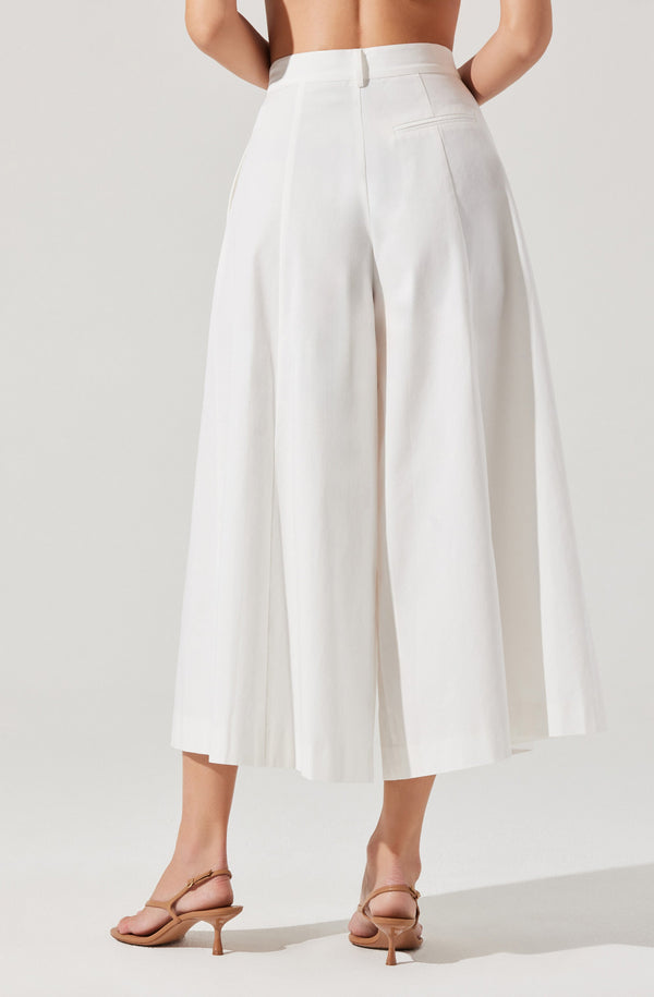 Astr The Label Rowen Pleated Culotte Pants