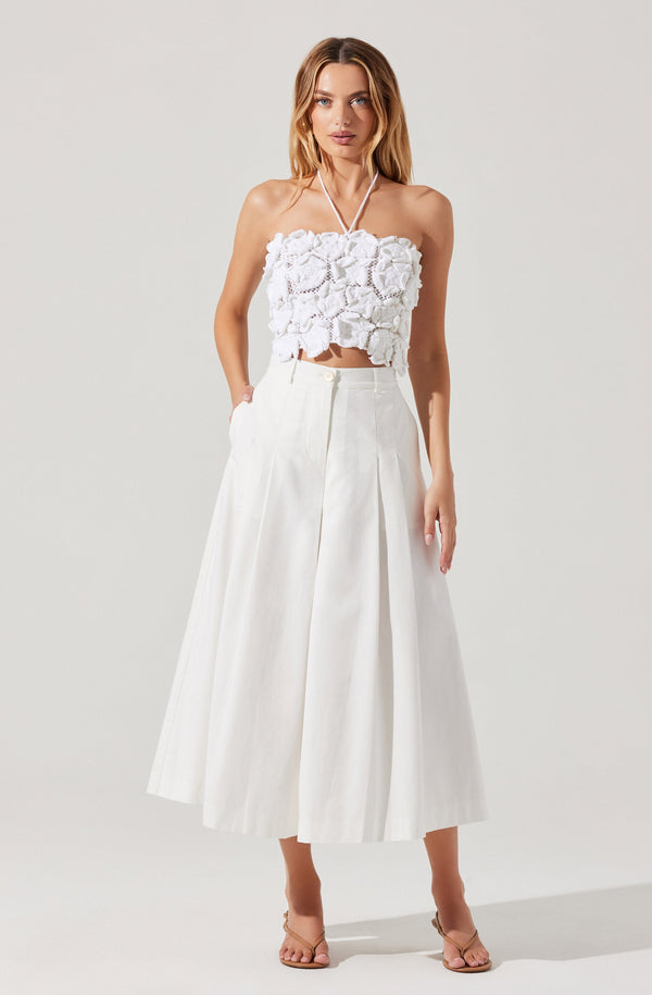 Astr The Label Rowen Pleated Culotte Pants