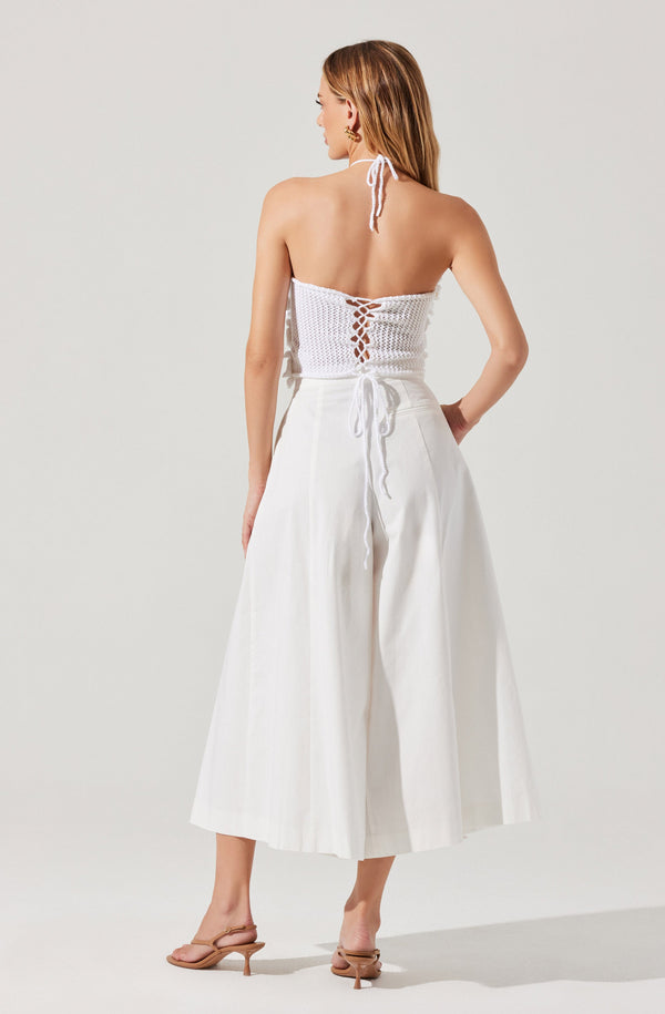 Astr The Label Rowen Pleated Culotte Pants