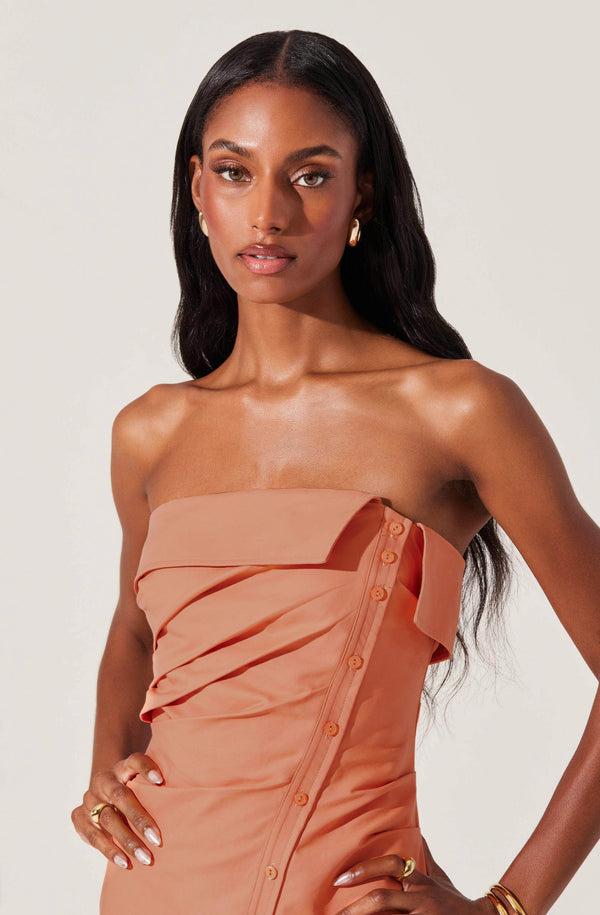 Astr The Label Sabriya Strapless Mini Dress