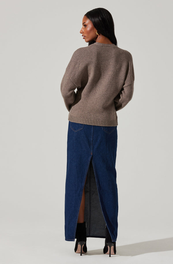 Astr The Label Saffi V-Neck Cardigan