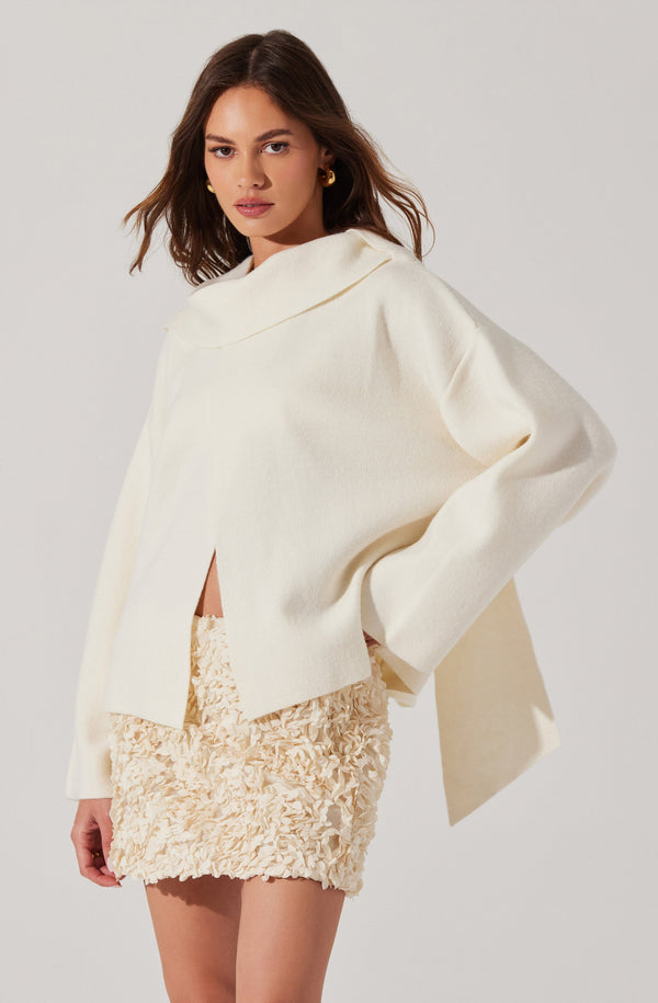 astr the label Saffira Scarf Sweater