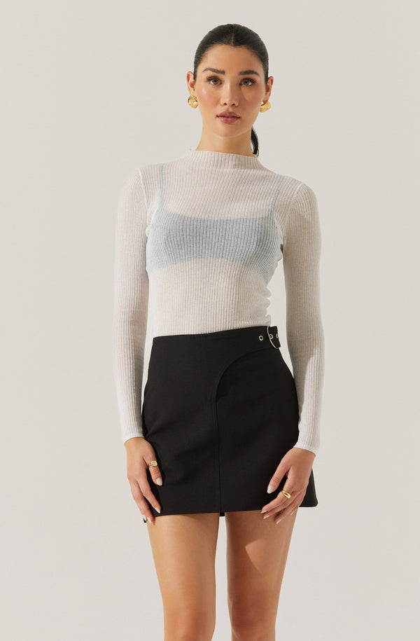 Astr The Label Sevyn Belted Wrap Skirt