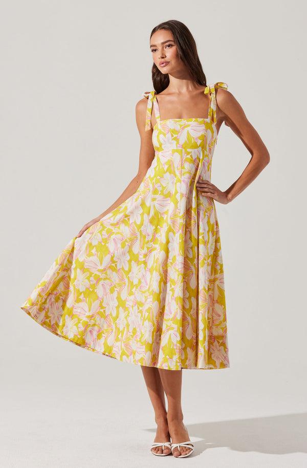 astr the label Shiann Print Midi Dress