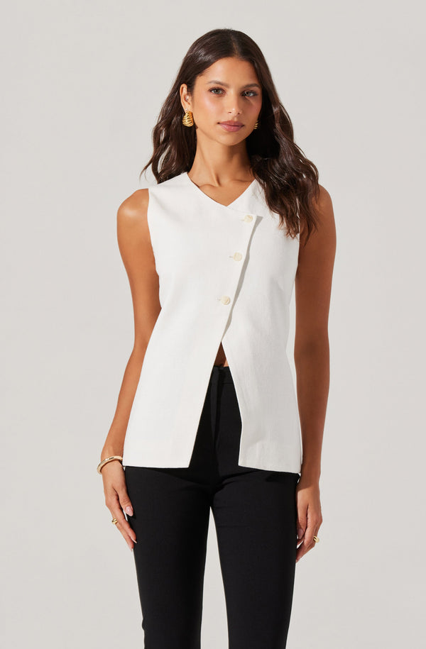 Astr The Label Sonja Asymmetrical Vest