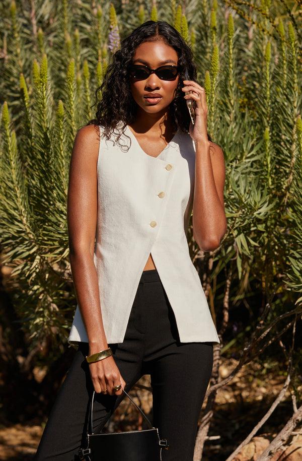 astr the label Sonja Asymmetrical Vest