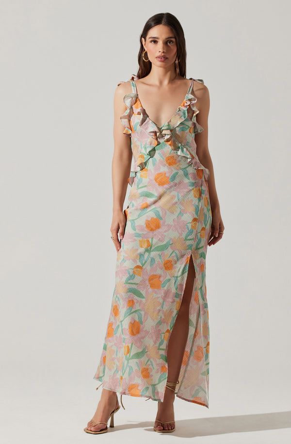 Astr The Label Sorbae Floral Maxi Dress