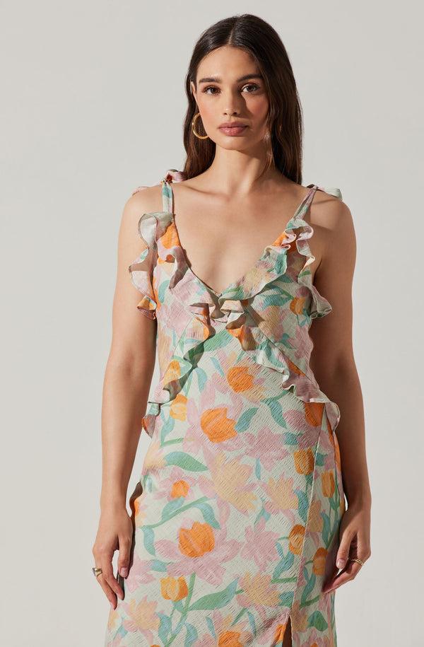 Astr The Label Sorbae Floral Maxi Dress