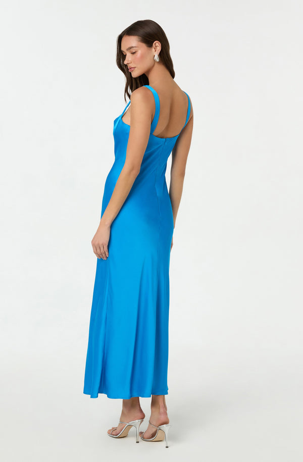 Astr The Label Stacie Satin Maxi Dress
