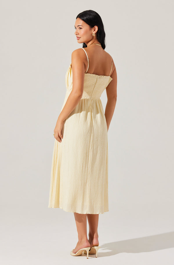 Astr The Label Sunny Pleated Midi Dress