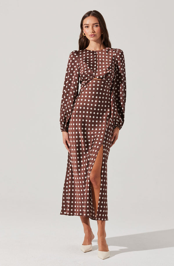 astr the label Suzy Polka Dot Midi Dress