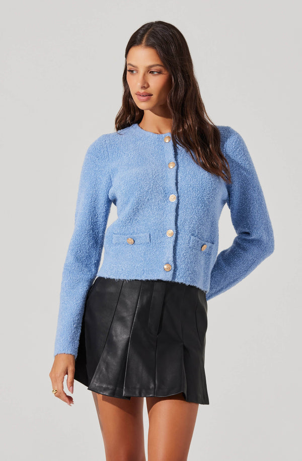 Astr The Label Teddy Cardigan Sweater