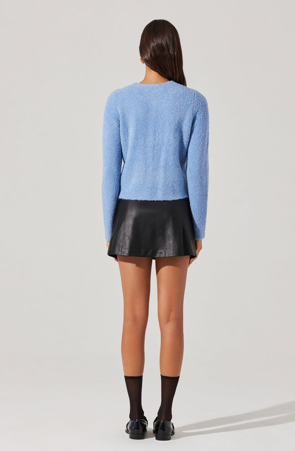 Astr The Label Teddy Cardigan Sweater