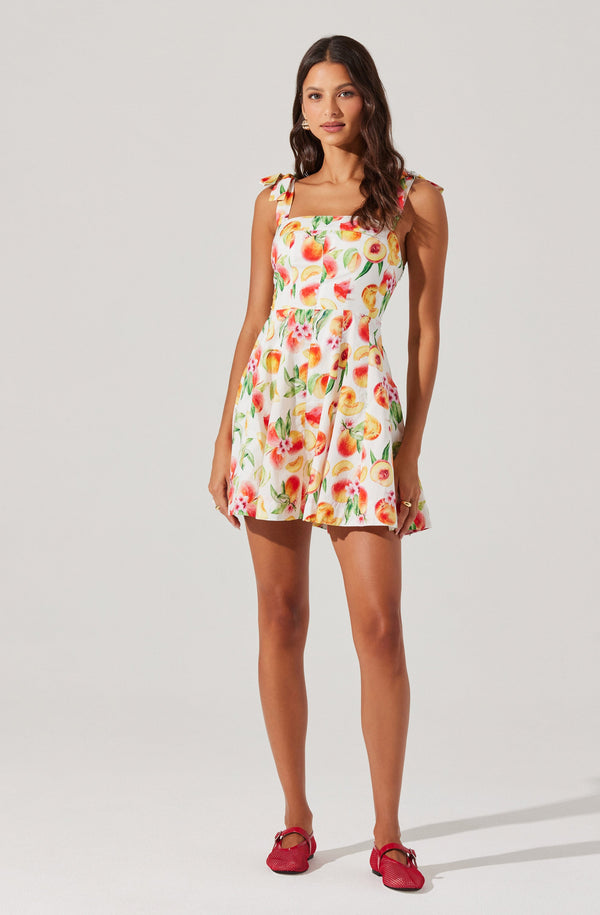 Astr The Label Tinesha Bow Strap Mini Dress