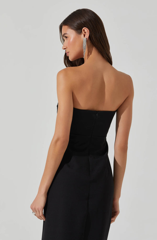 Astr The Label Vianna Sweetheart Midi Dress