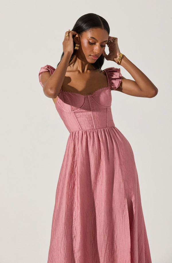 Astr The Label Wedelia Bustier Midi Dress