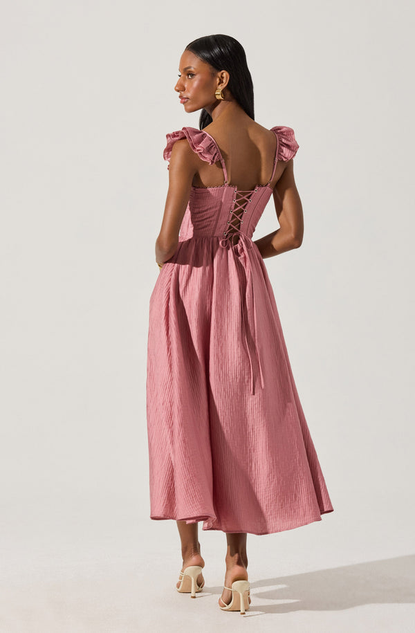 Astr The Label Wedelia Bustier Midi Dress