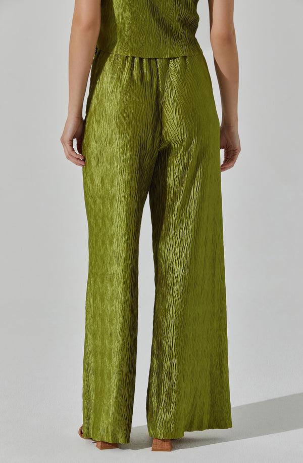 Astr The Label Wide Leg Plisse Pants