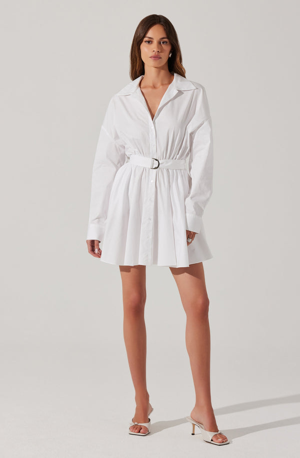 Astr The Label Winica Poplin Mini Dress