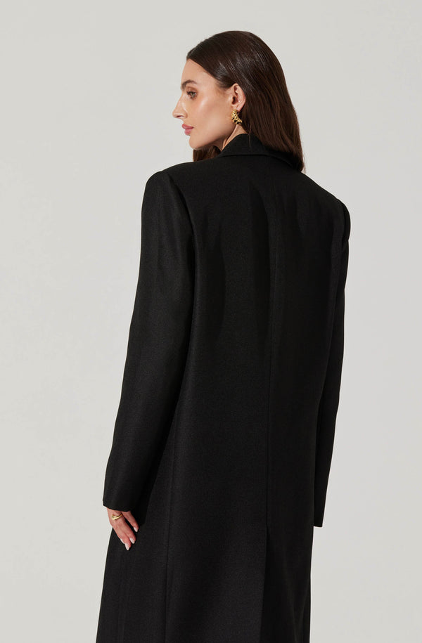 Astr The Label Brylee Longline Single Breasted Coat
