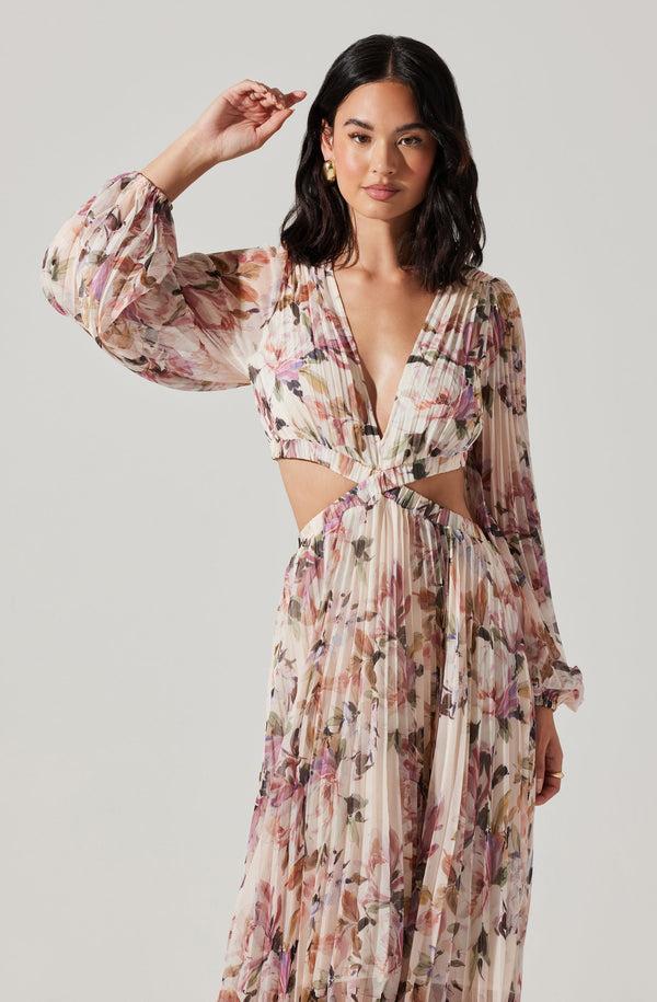 Astr The Label Revery Floral Long Sleeve Maxi Dress